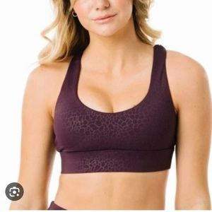 Zyia plum river stone light in tight stewpot bra
